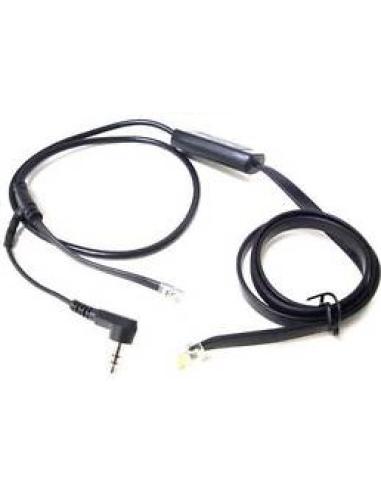 cable desde rj45 macho a rj11 + mini jack 3.5 longitud 1.5 metros descolgador aps-1 alcatel