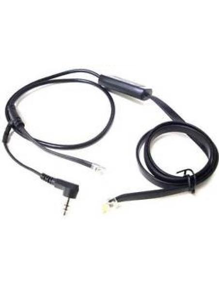 cable desde rj45 macho a rj11 + mini jack 3.5 longitud 1.5 metros descolgador aps-1 alcatel