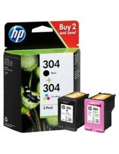 tinta 304 negro + 304 tricolor pack ahorro