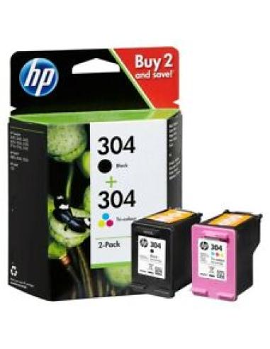 tinta 304 negro + 304 tricolor pack ahorro