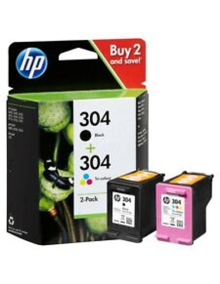 tinta 304 negro + 304 tricolor pack ahorro