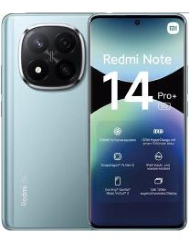 smartphone redmi note 14 pro+ nfc capacidad 256gb ram 8gb procesador snapdragon 7s gen3 pantalla 6.67' camara frontal 20 mp cama