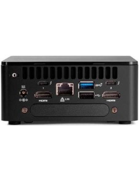 nuc barebone 12wshv50000 kit intel i5 1250p sin memoria 2xddr4 so-dimm sin disco duro 2xm.2 hd 2.5' grafica integrada intel iris