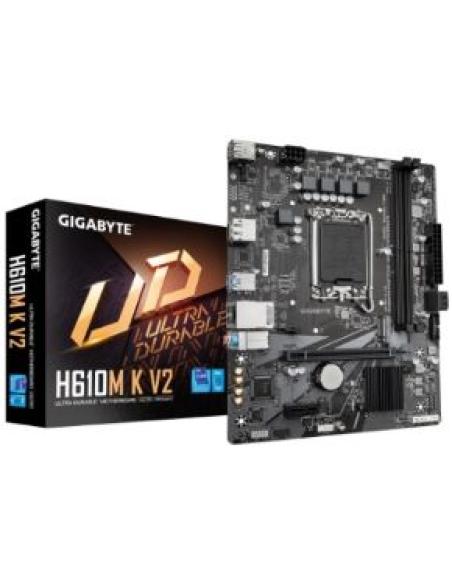 placa base h610m k v2 intel lga 1700 12ª, 13ª y 14ª generacion 2xddr5 hasta 64gb hdmi displaport 1xpciex1 1xpciex16 1xm.2 2xsata