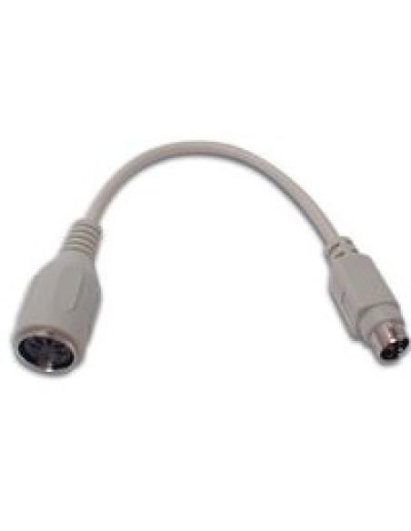 adaptador desde dim 5p hembra a mini dim 6p macho (at/ps/2 latiguillo)