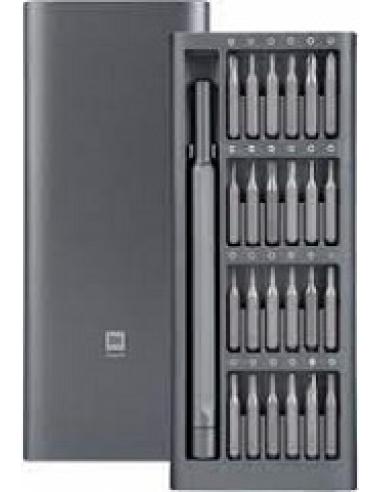 juego de herramientas destornillador de precision 24xbrocas de rosca de acero s2 caja aluminio