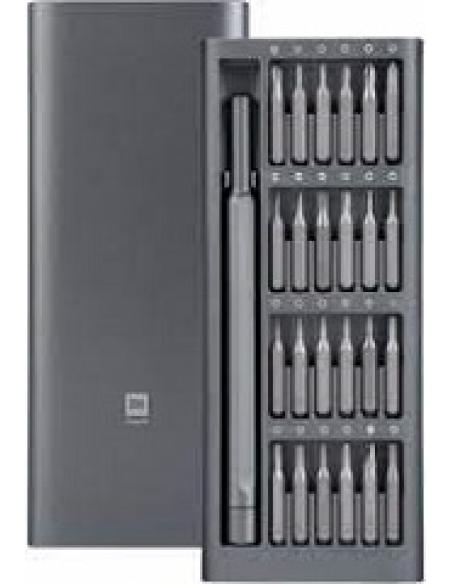 juego de herramientas destornillador de precision 24xbrocas de rosca de acero s2 caja aluminio