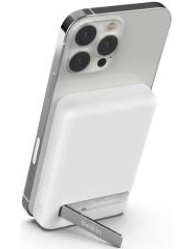 powerbank boost charge 5000mah wireless y magnetica para iphone (compatible con magsafe) blanca