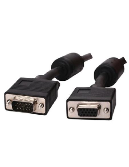 cable desde vga macho a vga hembra longitud 2 metros con ferrita