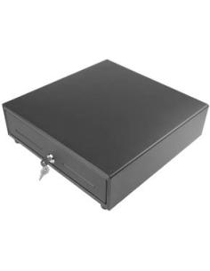 cajon portamonedas lb-410t 8 compartimientos de monedas y 5 de billetes apertura manual por pulsacion dimensiones 410x415x99mm n
