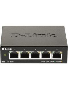 switch 5 puertos rj45 10/100/1000mbps sobremesa semigestionable