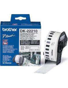 cinta continua de papel termico texto negro sobre fondo blanco ancho 29mm bobina 30,48 metros