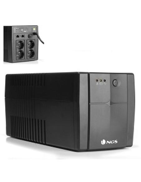 ups fortress 1500 v2 1200va 720w 230v off line formato torre con 4 conectores schuko peso 9 kg