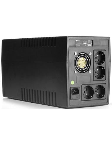 ups fortress 2000 v2 1500va 900w 230v off line formato torre con 4 conectores schuko peso 11 kg