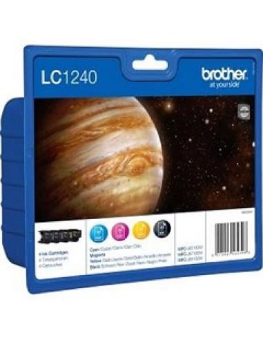 tinta lc1240val pack 4 cartuchos (bk/m/y/c)