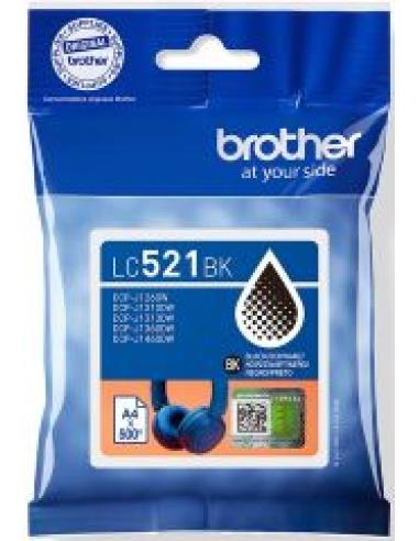 tinta lc521bk negro hasta 500 paginas segun iso/iec 24711
