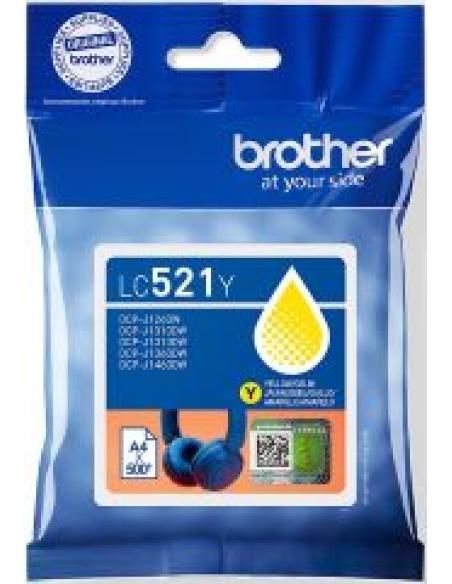 tinta lc521y amarilla hasta 500 paginas segun iso/iec 24711