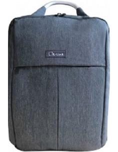 mochila para portatil hasta 15.6' gris ll-9920 ligera y delgada esta acolchada y reforzada interiormente con dos compartimentos 