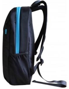 mochila para portatil hasta 15.6' negra ll-9964 simple clasica y ligera esta reforzada interiormente con un compartimento gris a