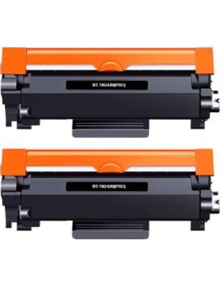 toner compatible tn2420 y tn2410 negro pack 2 unidades