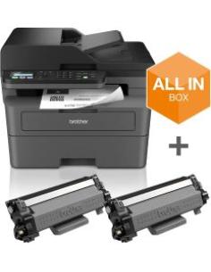 impresora multifuncion laser monocromo mfc-l2827dwxl a4 1200x1200ppp 32ppm usb 2.0 wifi y ethernet impresion duplex pantalla tac