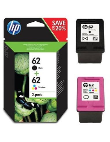 tinta 62 negro + 62 tricolor pack ahorro