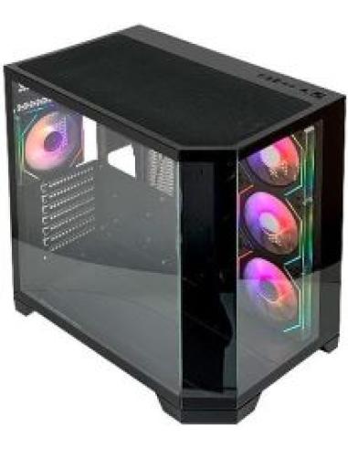 chasis semitorre nova sin fuente soporta atx micro atx mini itx bahias internas 1x3.5' hdd 2x2.5' 1xventilador trasero 120mm rgb