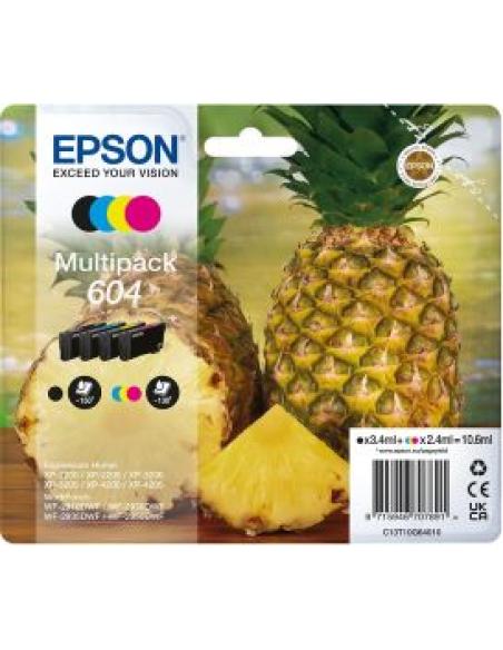 tinta 604 pack 4 cartuchos (negro, cian, magenta y amarillo)