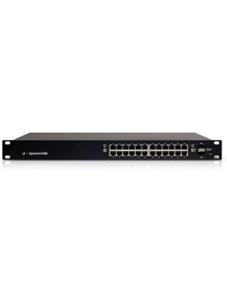 switch 24 puertos rj45 10/100/1000mbps 24 puertos poe 250w 2 pueros sfp rack es-24-250w edgeswitch