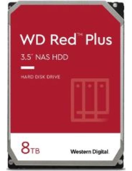disco duro interno 3.5' red plus serial ata 8tb hdd 5640rpm 256mb 6gbit/s para: sistema nas