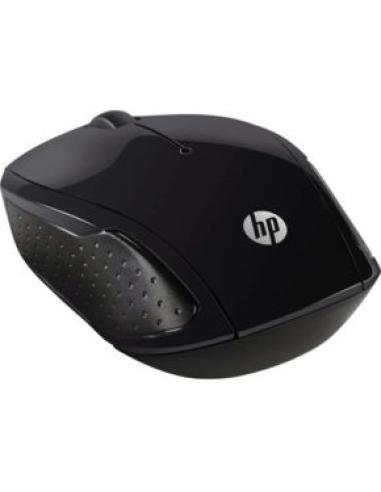raton inalambrico hp 200 con receptor usb nano 2 botones 1000 dpi ambidiestro negro.