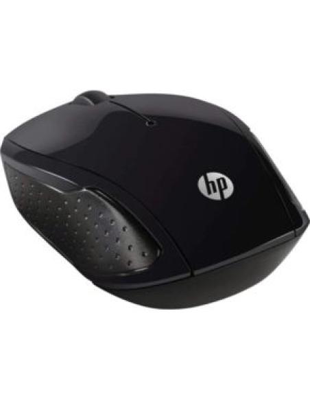 raton inalambrico hp 200 con receptor usb nano 2 botones 1000 dpi ambidiestro negro.