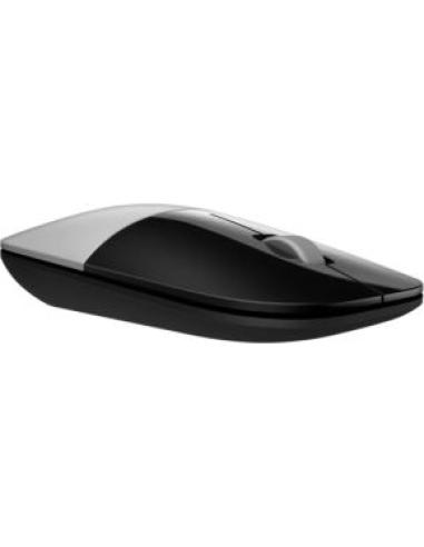 raton inalambrico hp z3700 con receptor usb nano optico led azul 2 botones 1.200dpi ambidiestro plata