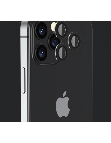 DEVIA Protector de Cámara iPhone 13 Pro / Max | Negro - DSTGLIP13PMB
