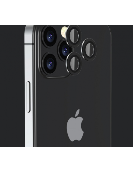 DEVIA Protector de Cámara iPhone 13 Pro / Max | Negro - DSTGLIP13PMB