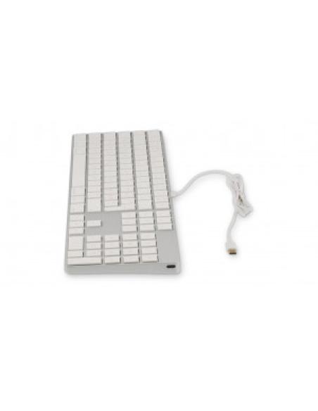 LMP teclado 106 teclas USB-C | 2 x USB | carcasa de aluminio | Silver - BK-1843 LMP-KEYBOARD-USBC