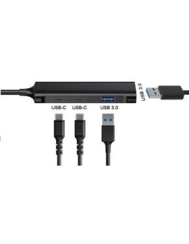 Conceptronic usb hub desde usb-c HUBBIES12B
