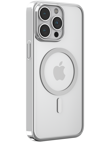 DEVIA CARCASA GLIMMER MAGNETIC IPHONE 16 PRO MAX PLATA