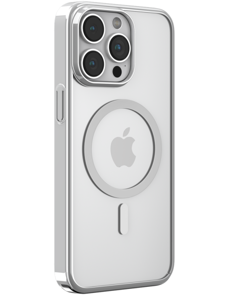 DEVIA CARCASA GLIMMER MAGNETIC IPHONE 16 PRO MAX PLATA