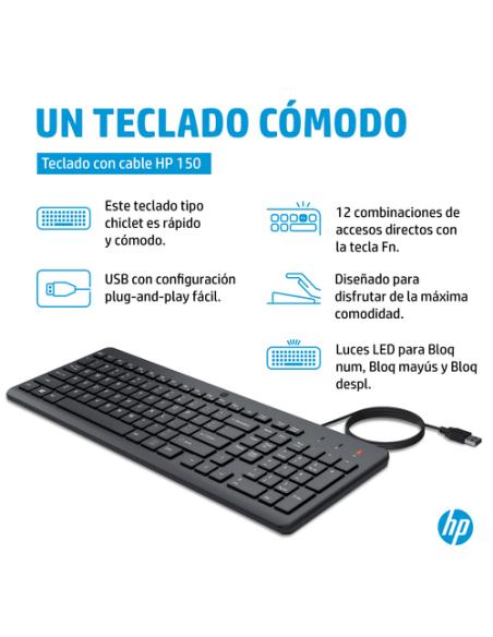 HP Teclado con cable 150