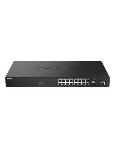 D-Link DMS-1250-18P E switch Gestionado L2 2.5G Ethernet (100 1000 2500) Energía sobre Ethernet (PoE) Negro