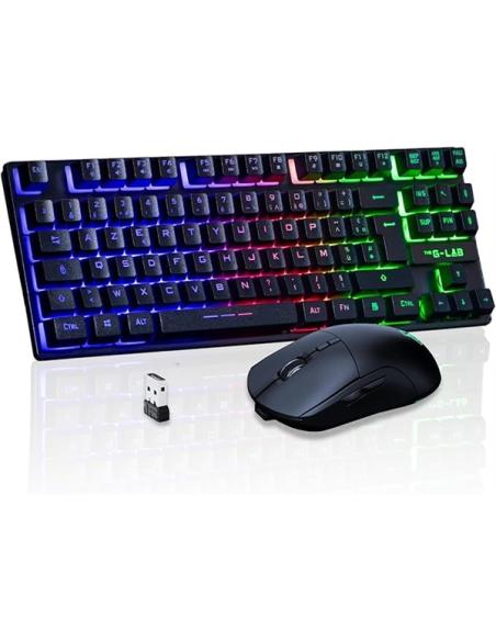 KIT GAMING THE G-LAB COMBO OXYGEN EX / TECLADO + RATON / RGB / WIRELESS 2.4CGHZ / COMBO-OXY-EX/SP