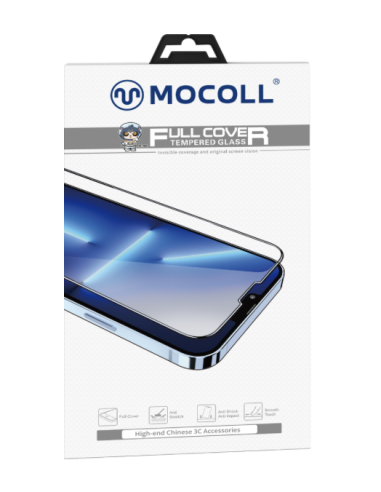 MOCOLL cristal templado privacidad IPHONE 16/15/14PRO NEGRO MTGPIP1615