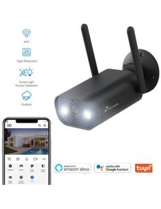 CAMARA VIGILANCIA NIVIAN EXTERIOR WIFI / 2K / DIA-NOCTURNA / MICROFONO - ALTAVOZ / DETECCION PRESENCIA / MICROSD HASTA 128GB / N