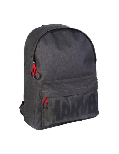 MOCHILA CASUAL MARVEL LOGO NEGRA / 31X44X16 cm