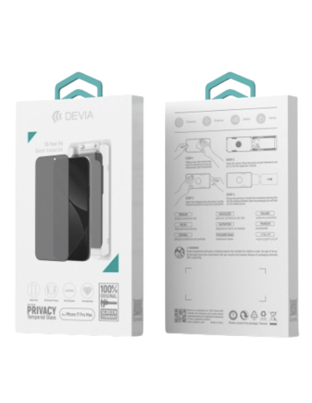 Devia Cristal Templado privacidad Iphone 17 Ref : DSTTGPATIP17B