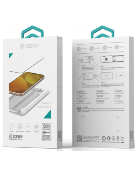 Devia Cristal Templado Con Aplicador Iphone Air DSTTGATIP17AB