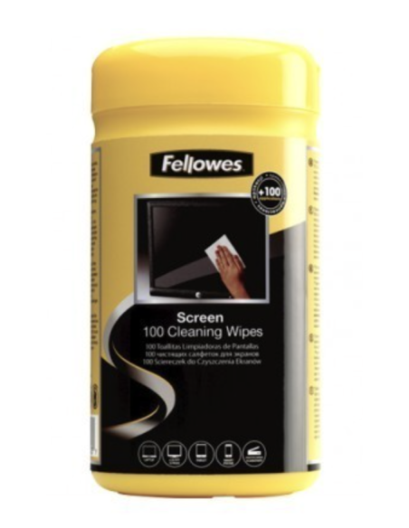 Fellowes toallitas limpia pantallas 100 unidades 9970330