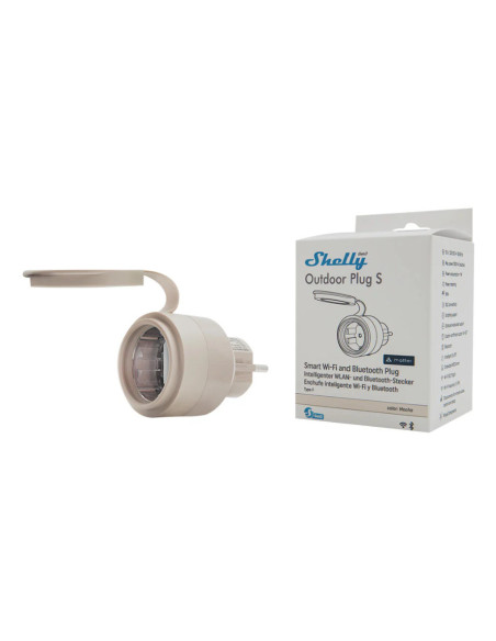 Shelly Outdoor Plug S Gen3 enchufe inteligente Moca
