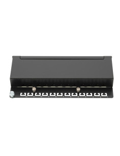 Digitus Panel de conexión CAT 6A de sobremesa, clase EA, apantallado, negro 2